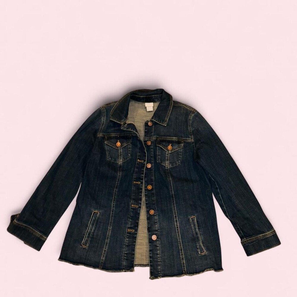 Chico's Women's Navy and Blue Jacket